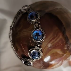 Vintage Morpho Butterfly Wing Bracelet